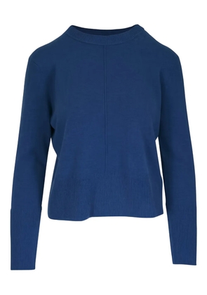 Kinross Cashmere exposed-seam cashmere crew-neck sweater - Blue
