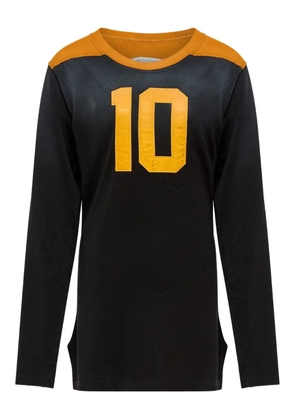 Maison Margiela panelled long-sleeve T-shirt - Black