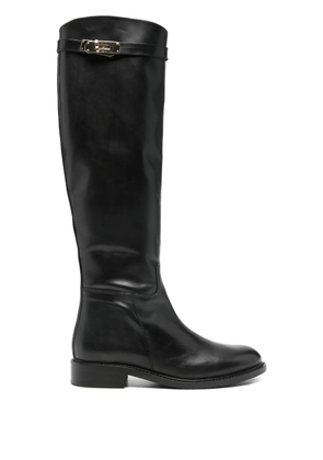 Metisse 30mm buckle strap boots - Black