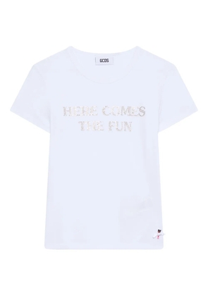 GCDS Polly Pocket Bling T-shirt - White