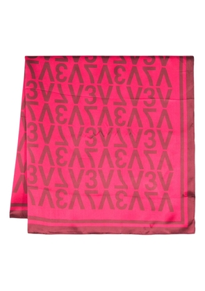 V°73 logo-print scarf - Red