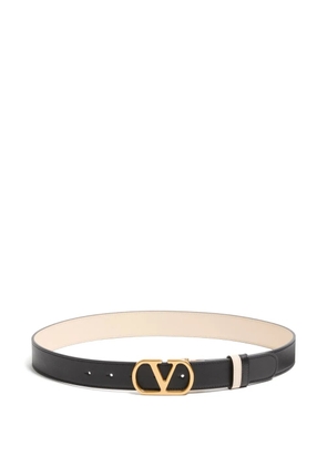 Valentino Garavani VLogo Signature leather belt - Black