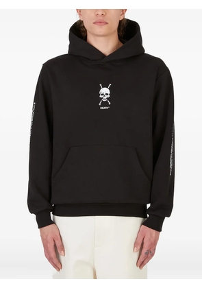 Death Cigarettes skull graphic-print hoodie - Black