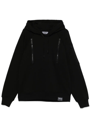 Versace Jeans Couture logo-patch hoodie - Black