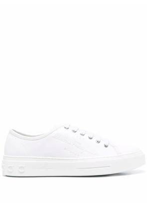 Ferragamo lace-up low-top sneakers - White