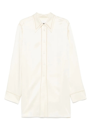 Jil Sander embroidered motif shirt - Neutrals