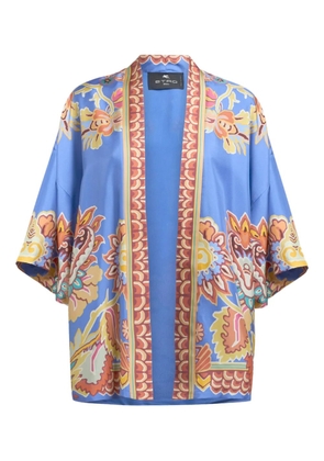 ETRO silk twill jacket - Blue