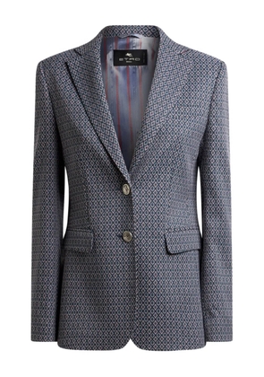 ETRO single-breasted blazer - Blue