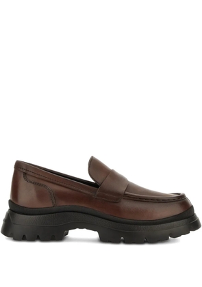 Hogan round-toe loafers - Brown