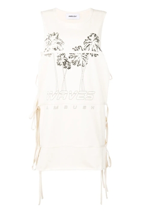 AMBUSH sleeveless tie T-shirt - Neutrals
