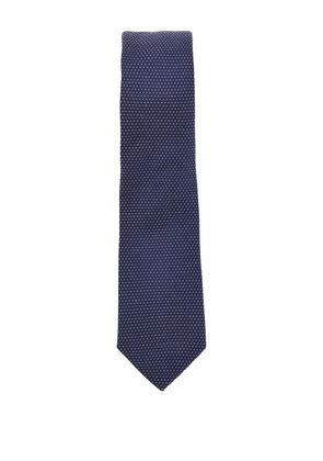 Emporio Armani polka-dot silk tie - Blue