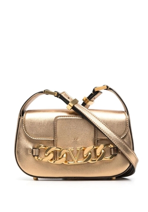 Valentino Garavani VLogo Chain leather shoulder bag - Gold
