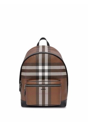 Burberry check-print backpack - Brown