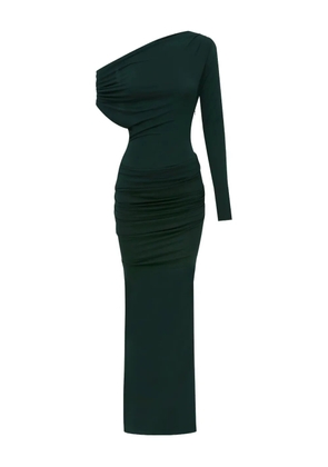 Alex Perry asymmetric draped maxi dress - Green