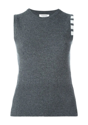 Thom Browne crew-neck cashmere gilet - Grey