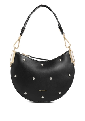 Coccinelle small Sunup pearl-detail shoulder bag - Black