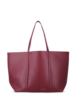 By Malene Birger Abilla leather tote bag - Red
