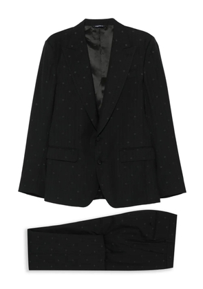 Dolce & Gabbana pinstripe-monogram suit - Black