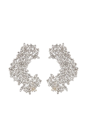 Jil Sander zirconie-embellished earrings - Silver