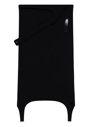 Courrèges Diving crepe midi skirt - Black