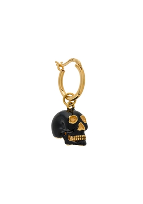 True Rocks small skull hoop earring - Gold