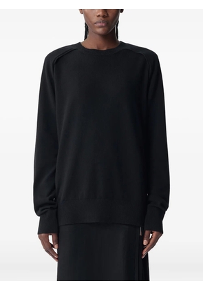 Ann Demeulemeester crew-neck sweatshirt - 099 BLACK