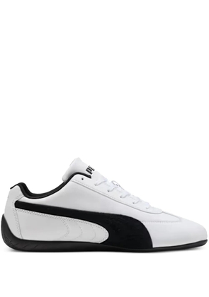 PUMA Speedcar leather lace-up sneakers - White
