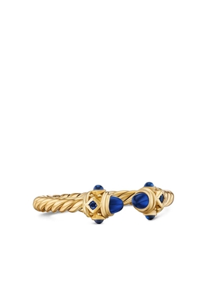 David Yurman 18kt yellow gold Renaissance sapphire ring (2.3mm)