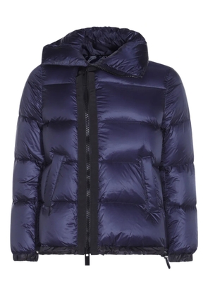 sacai asymmetric-zip padded jacket - Blue