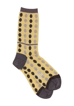 Antipast polka dot-pattern socks - Yellow
