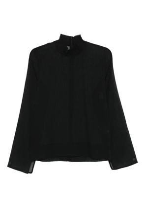 TOTEME high-neck embellished top - Black
