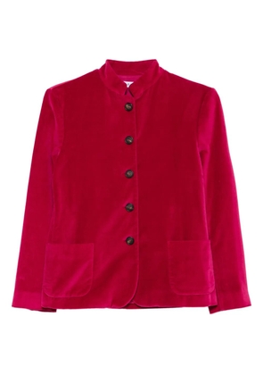 Rosso 35 velvet patch-pocket jacket - Pink
