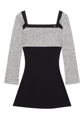 GCDS square-neck mini dress (two-piece) - Black