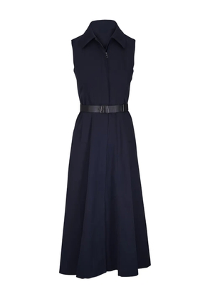 Akris collared belted midi dress - Blue