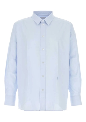 Saint Laurent Cassandre-detail oxford shirt - Blue