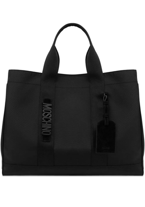 Moschino logo lettering tote bag - Black