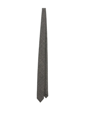 Dolce & Gabbana checked tie - Grey