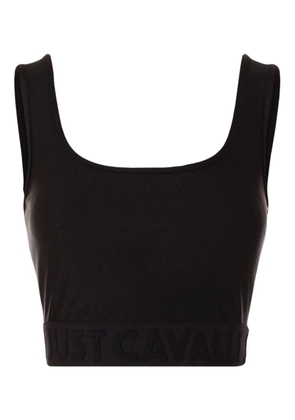 Just Cavalli scoop-neck top - Black
