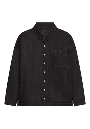 GCDS panelled shirt jacket - Black