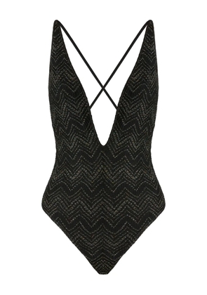 Missoni zigzag-pattern swimsuit - Black