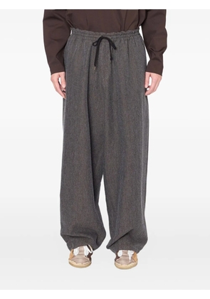 Kolor drawstring-fastening pleated trousers - Grey