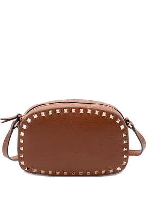 Valentino Garavani mini Rockstud leather cross body bag - Brown