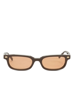 RHUDE tobac frames sunglasses - Brown