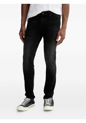 HUGO Hugo 734 logo-patch jeans - Black
