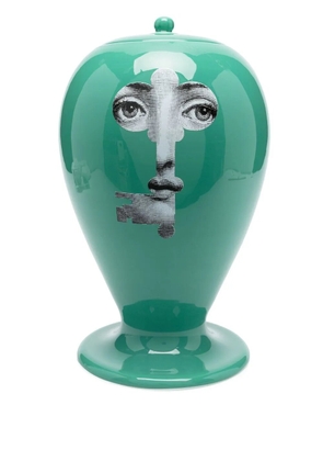 Fornasetti face-print ceramic vase - Green
