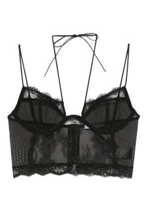 Patrizia Pepe lace bustier bra - Black