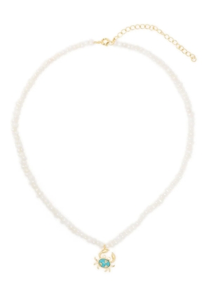 Eshvi pearl crab necklace - Neutrals