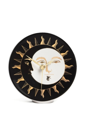 Fornasetti sun and moon decorative clock - Black
