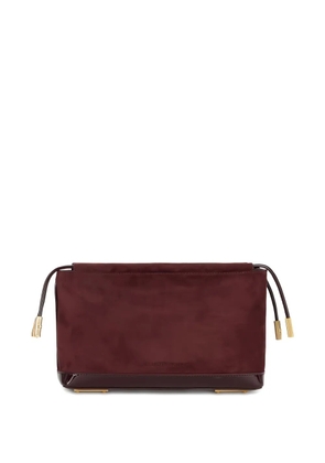 Elisabetta Franchi suede clutch - Red