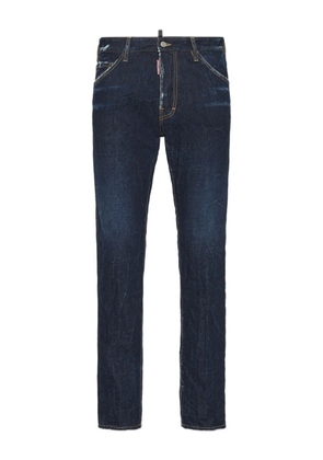 DSQUARED2 logo patch jeans - Blue